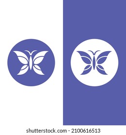 Butterfly logo icon vector design illustration