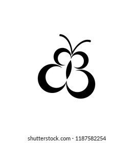  butterfly logo icon vector illustration