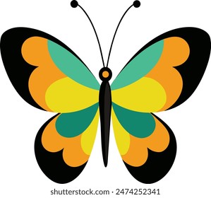 Butterfly logo icon vector illustration