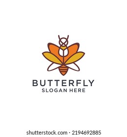 Butterfly logo icon vector image