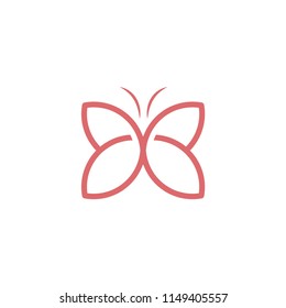 butterfly logo icon vector template