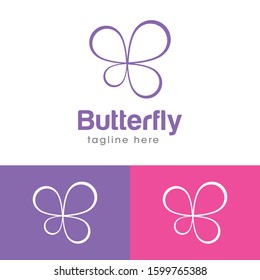Butterfly Logo and Icon Vector Template
