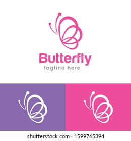 Butterfly Logo and Icon Vector Template