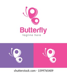 Butterfly Logo and Icon Vector Template