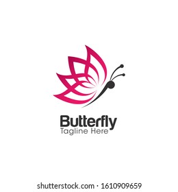 Butterfly Logo and Icon Vector Template