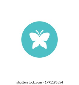 plantilla vectorial del icono del logotipo de mariposa para el diseño del logotipo corporativo y de la tarjeta de visita.