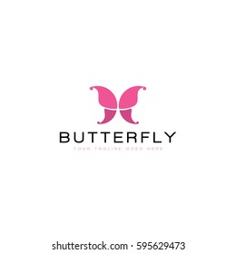 butterfly  logo icon vector template