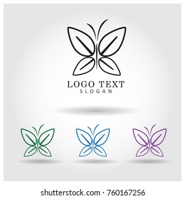 Butterfly Logo Icon Vector Template