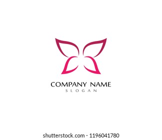 Butterfly logo illustration