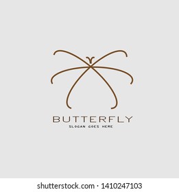 Butterfly logo images design vector