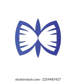 logotipo de mariposa insecto icono simple