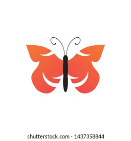 Butterfly logo inspiration vector template