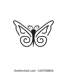 Butterfly logo inspiration vector template