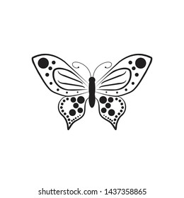 Butterfly logo inspiration vector template