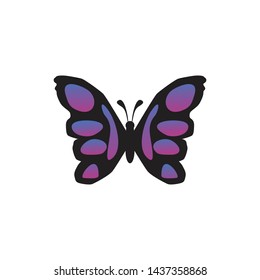 Butterfly logo inspiration vector template