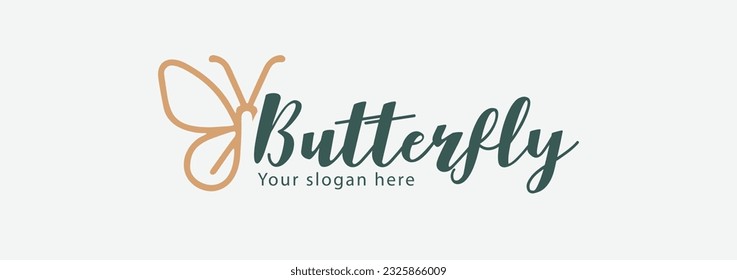 Butterfly logo. Luxury butterfly logo icon vector. Universal premium butterfly symbol logo. Butterfly conceptual simple icon.