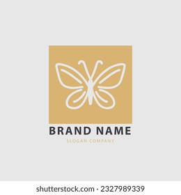 Butterfly logo. Luxury butterfly logo icon vector. Universal premium butterfly symbol logo. Butterfly conceptual simple icon.