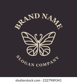 Butterfly logo. Luxury butterfly logo icon vector. Universal premium butterfly symbol logo. Butterfly conceptual simple icon.