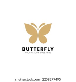 Butterfly logo. Luxury line logotype design. Universal premium butterfly symbol logotype.