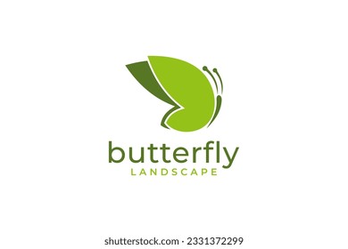 Butterfly logo. Luxury line logotype design. Universal premium butterfly symbol logotype