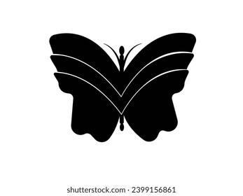 Butterfly logo, Luxury line logotype design. Universal premium butterfly symbol logotype. Butterfly conceptual simple icon Logo Vector illustration.