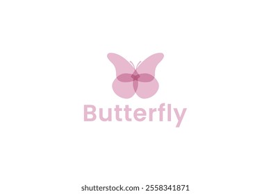 Butterfly logo. Luxury line logotype design. Universal premium butterfly symbol logo template