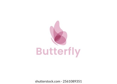 Butterfly logo. Luxury line logotype design. Universal premium butterfly symbol logo template