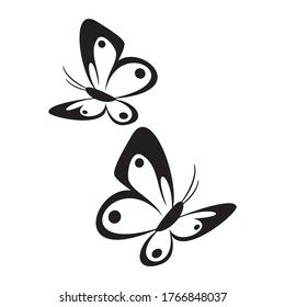 Butterfly Logo Minimalist Modern Logo Template Vector