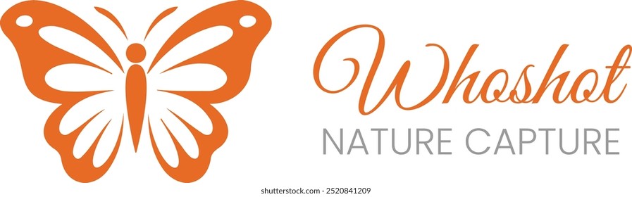 Schmetterling Logo Fotograf Logo Name Whoshot Nature Capture Tagline 