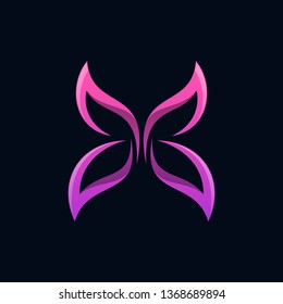 butterfly logo ready to use