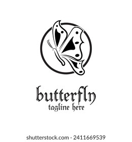 El logotipo de la mariposa es sencillo y sencillo