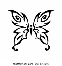 logotipo de mariposa simple limpio y elegante