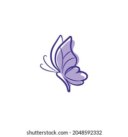 butterfly logo simple elegance and clean