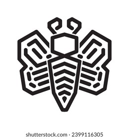 Butterfly Logo Simple Minimalist Line Design