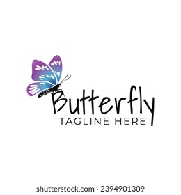 Butterfly Logo. Simple and modern, suitable for any business, especially when it comes to logos.