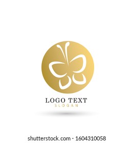 Butterfly Logo. Symbol & Icon Vector Template.