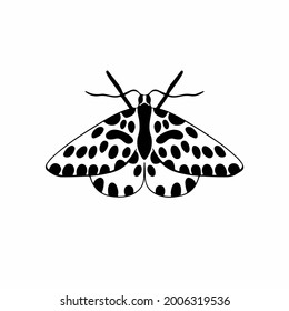 Butterfly Logo Symbol. Stencil Design. Tattoo Vector Illustration.