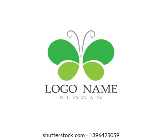  Butterfly logo and symbol Vector design