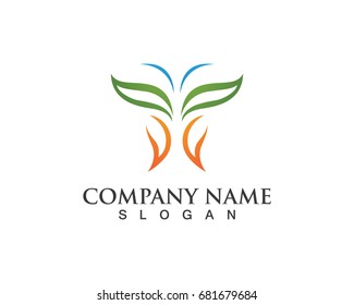 Butterfly logo and symbols
