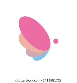 Vector de tecnología del logotipo de la mariposa, símbolo, icono