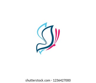 Butterfly logo template