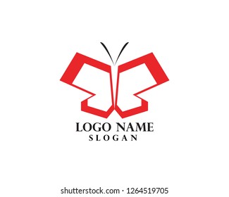 Butterfly logo template