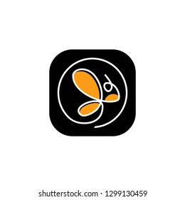 butterfly logo template