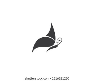 Butterfly logo template
