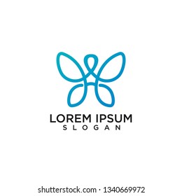 butterfly logo template