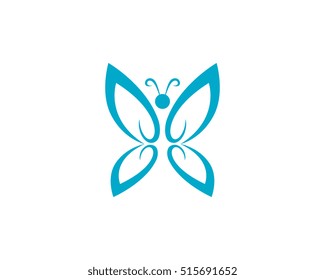 Beauty Butterfly Logo Template Vector Icon Stock Vector (Royalty Free ...