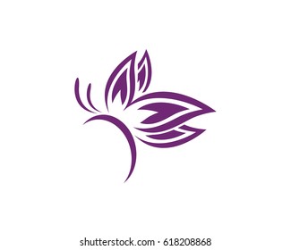 Plantilla de logotipo de mariposa