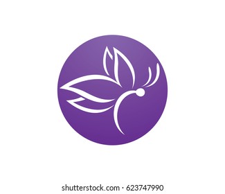 Plantilla de logotipo de mariposa