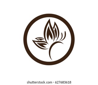 Plantilla de logotipo de mariposa