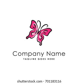 butterfly logo template